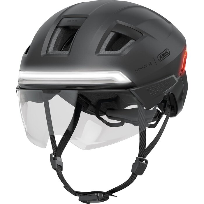Casque de vélo électrique avec éclairage et visière - Jusqu'à 30% de remise