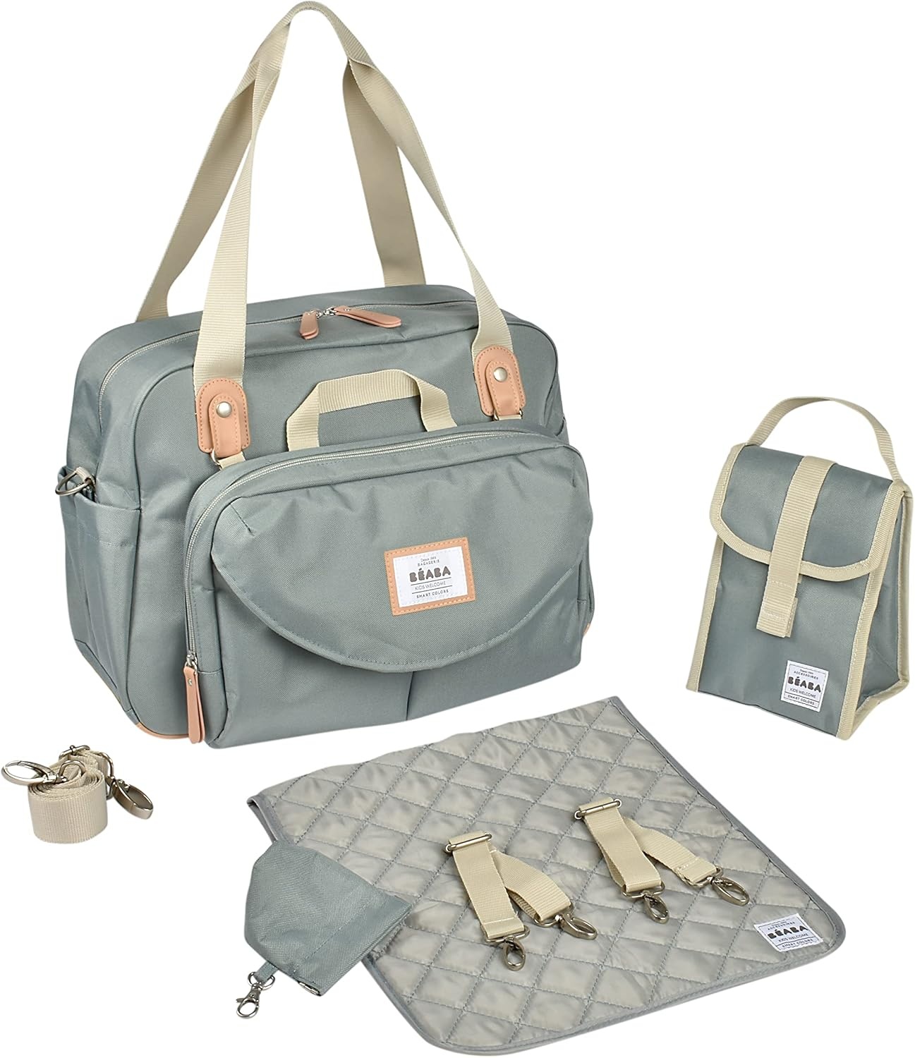 Sac à langer Genève II Vert Sauge 23L - Jusqu'à 34% de remise