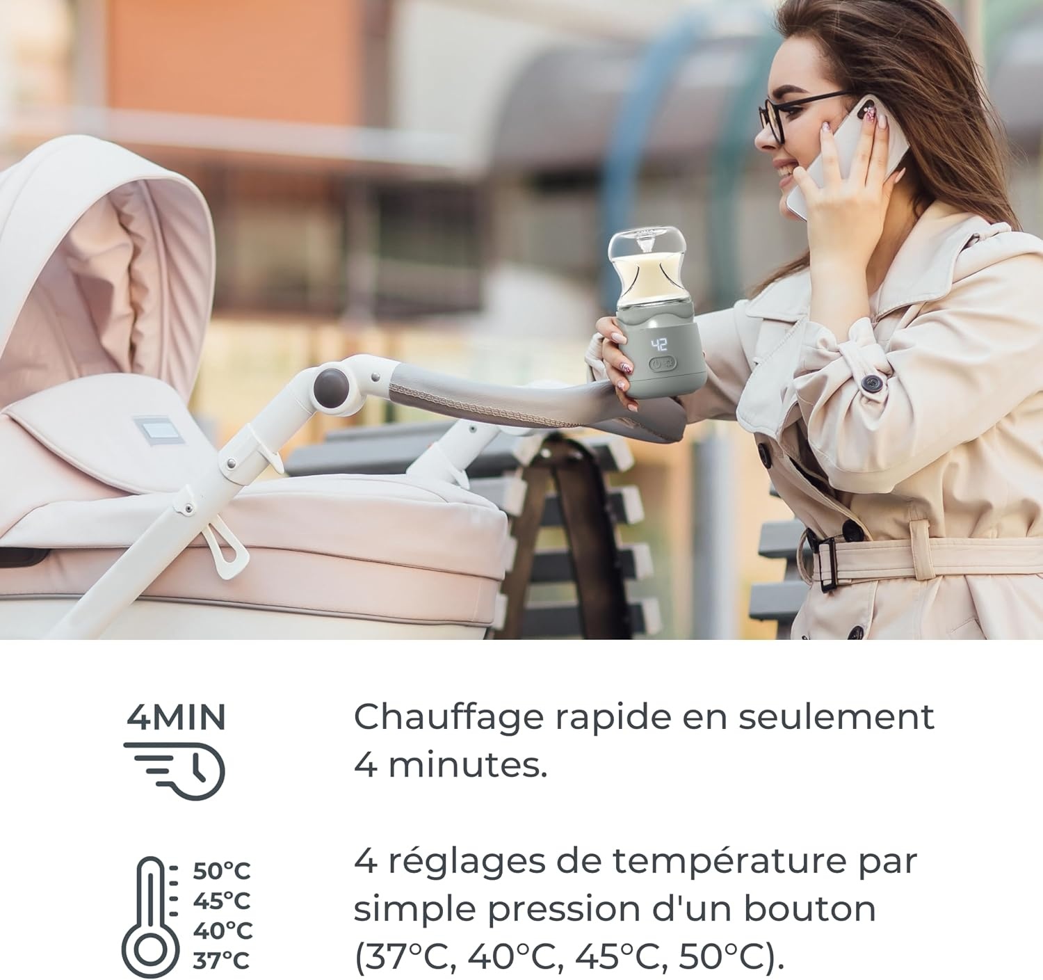 Chauffe-biberon portable universel - Jusqu'à 34% de remise