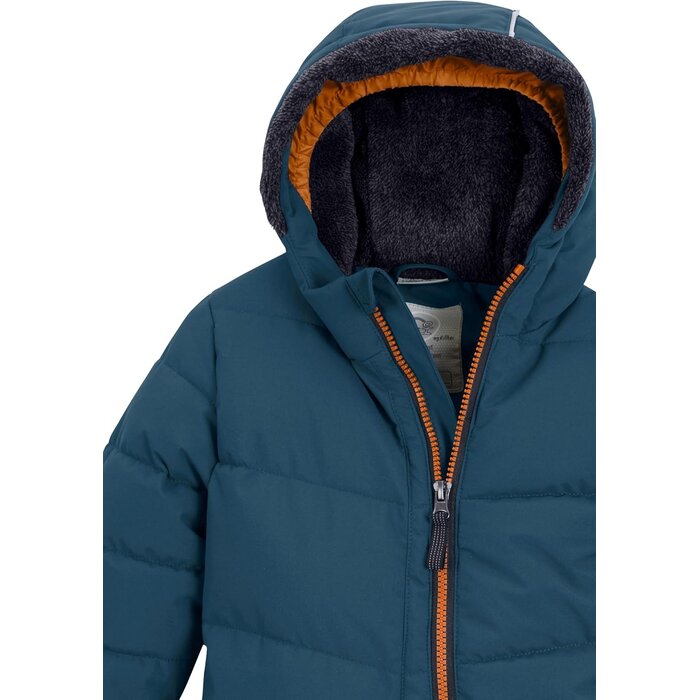 Combinaison hiver enfant bleu pétrole, imperméable - Jusqu'à -29%