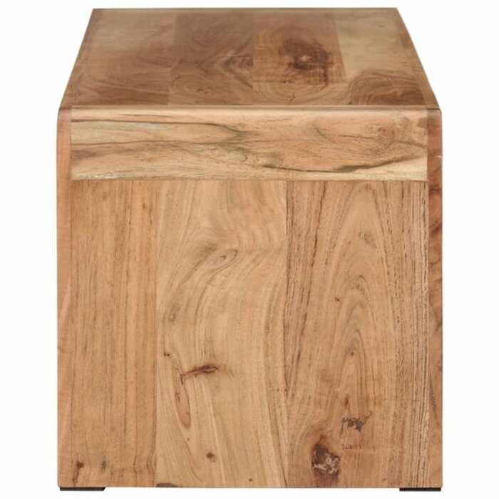 Meuble TV en bois d'acacia massif - 110 cm - Jusqu'à -35% en outlet