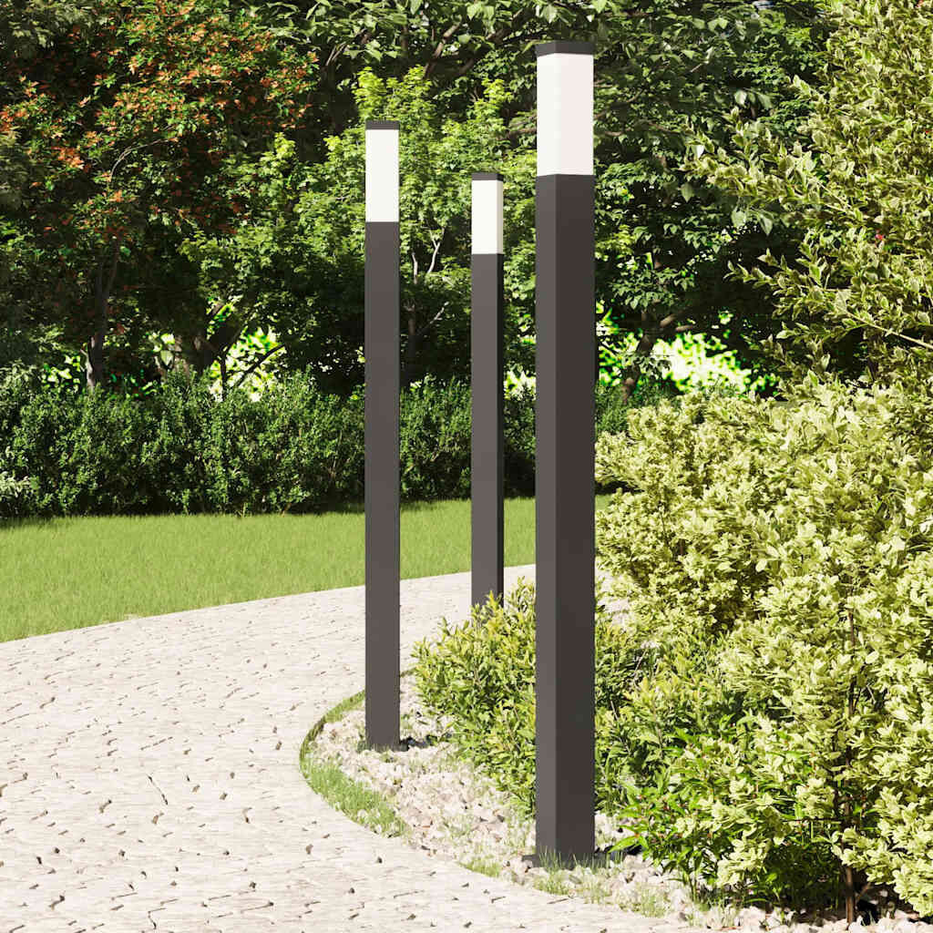 Vidaxl Lot de 3 bornes d'éclairage extérieur 110 cm - Jusqu'à -69% de remise