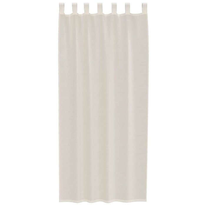 Lot de 2 rideaux voile crème 140x245 cm - Jusqu'à -26%