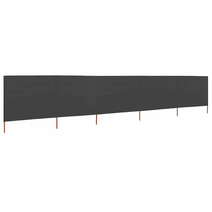 Paravent pliable 5 panneaux 600x160cm Anthracite - Jusqu'à -34%