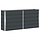 Jardinière en acier anthracite 160x40x75 cm - Jusqu'à 33% de remise