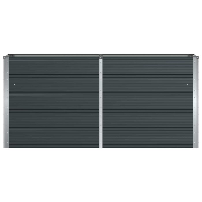 Jardinière en acier anthracite 160x40x75 cm - Jusqu'à 33% de remise
