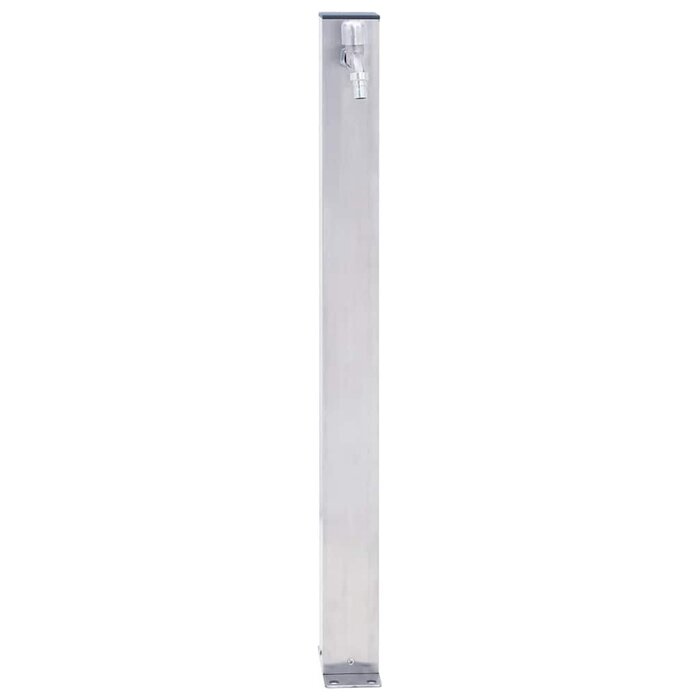 Borne fontaine de jardin carrée 80 cm en inox - Jusqu'à -32% sur l'outlet