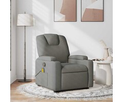 Vidaxl Fauteuil de massage inclinable gris foncé - Jusqu'à 35% de remise