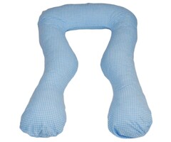 Coussin d'allaitement en U coton bleu - Jusqu'à 67% de réduction