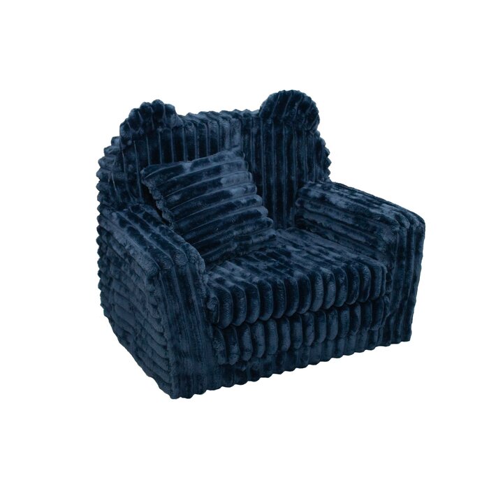 Fauteuil lit enfant en velours bleu - Jusqu'à -22% sur l'Outlet
