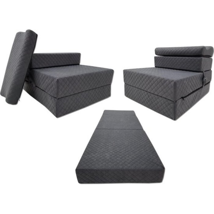 Matelas pliable 200x70cm avec oreiller - Convertible - Jusqu'à -35%