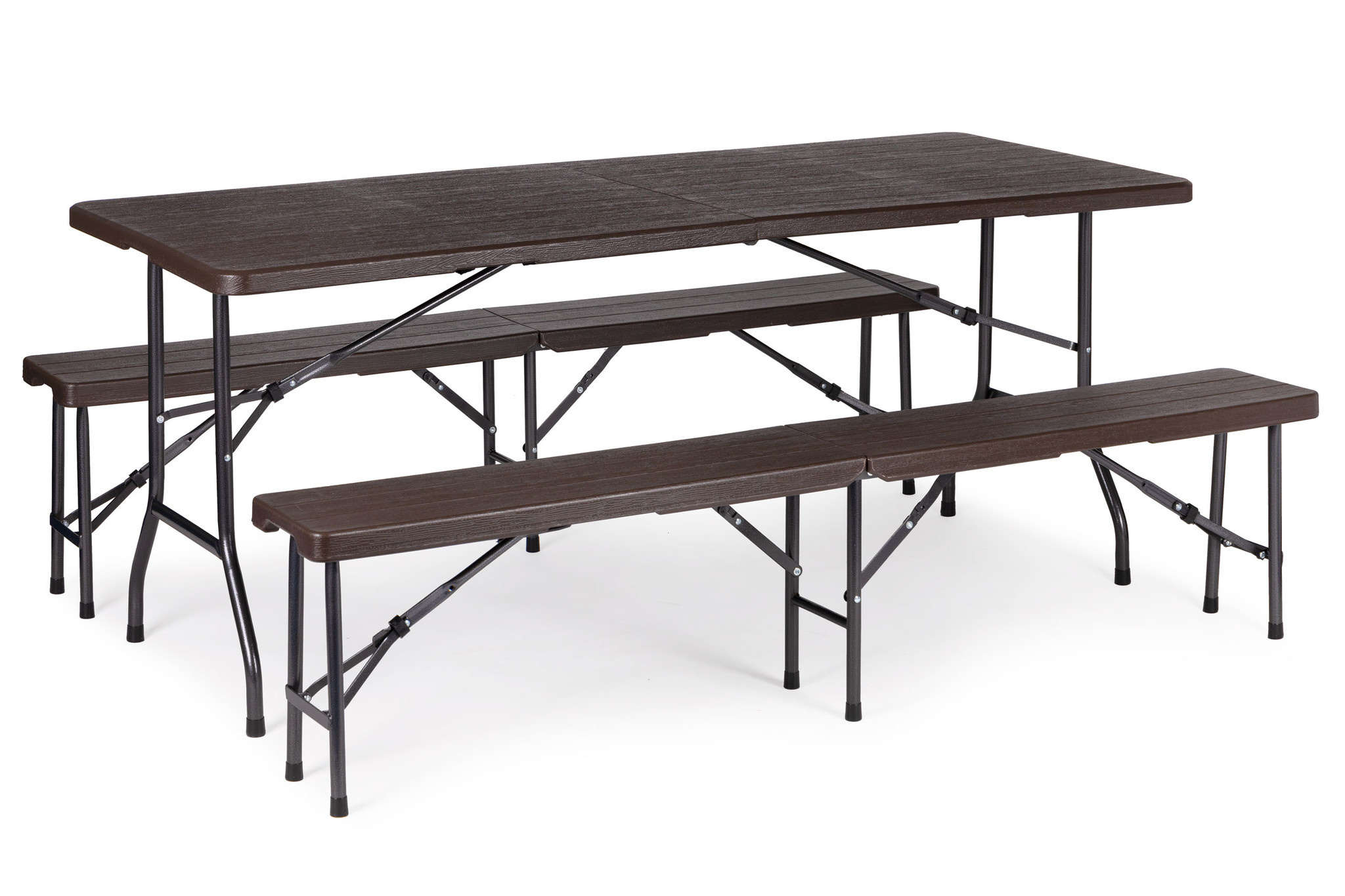 Ensemble table et bancs de camping 8 personnes - Jusqu'à -40%