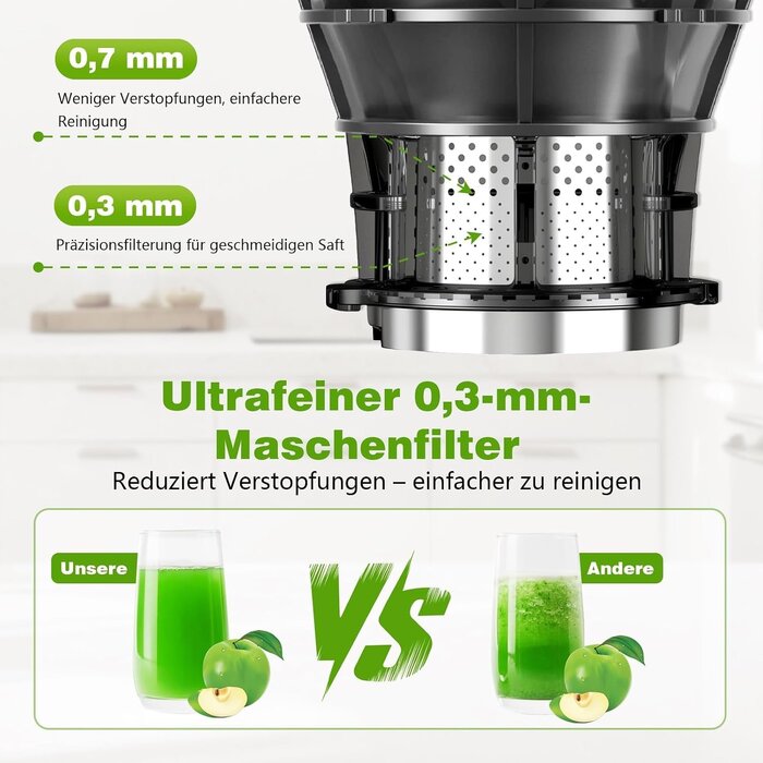 Extracteur de jus lent 400W Gris Titane - Jusqu'à -29%