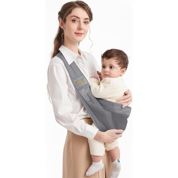 Porte-bébé ergonomique réglable - Gris - Jusqu'à 30% de remise