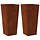 Lot de 2 jardinières en acier corten 35x35x75 cm - Jusqu'à -34%