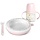 Set de vaisselle pour bébé avec assiette thermique - Rose - Jusqu'à -58%