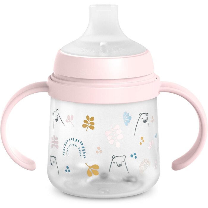 Set de vaisselle pour bébé avec assiette thermique - Rose - Jusqu'à -58%