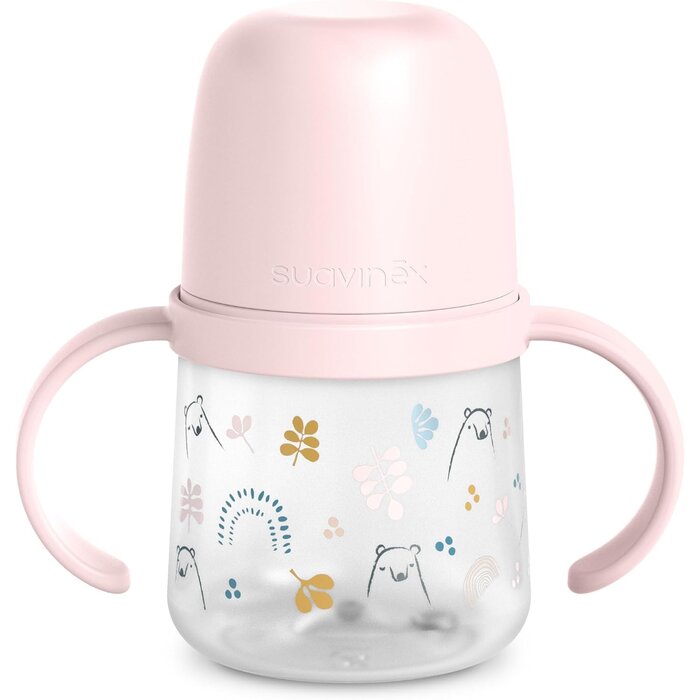 Set de vaisselle pour bébé avec assiette thermique - Rose - Jusqu'à -58%