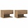 Lot de 2 tables de chevet murales effet chêne - Jusqu'à -34% de remise