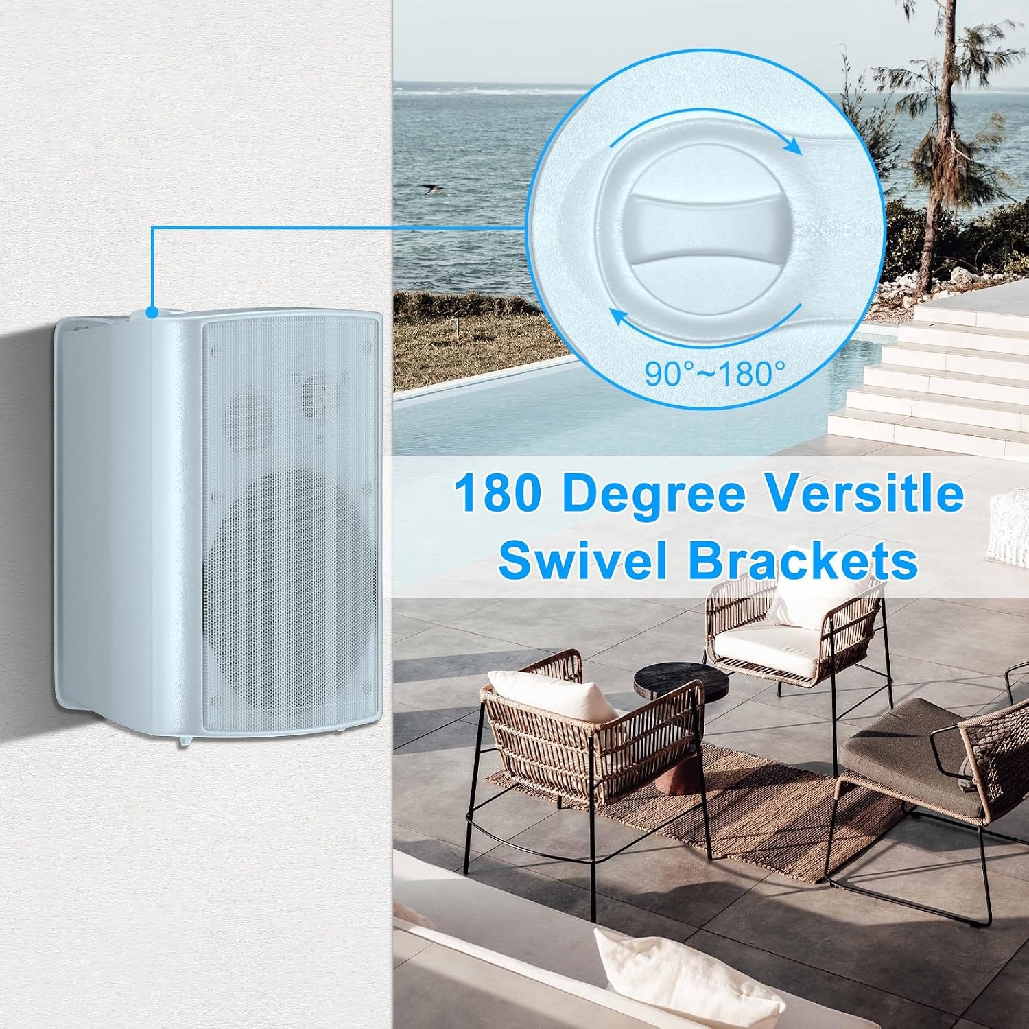 Haut-parleurs d'extérieur 400W 6,5" - Étanches - Jusqu'à -29%