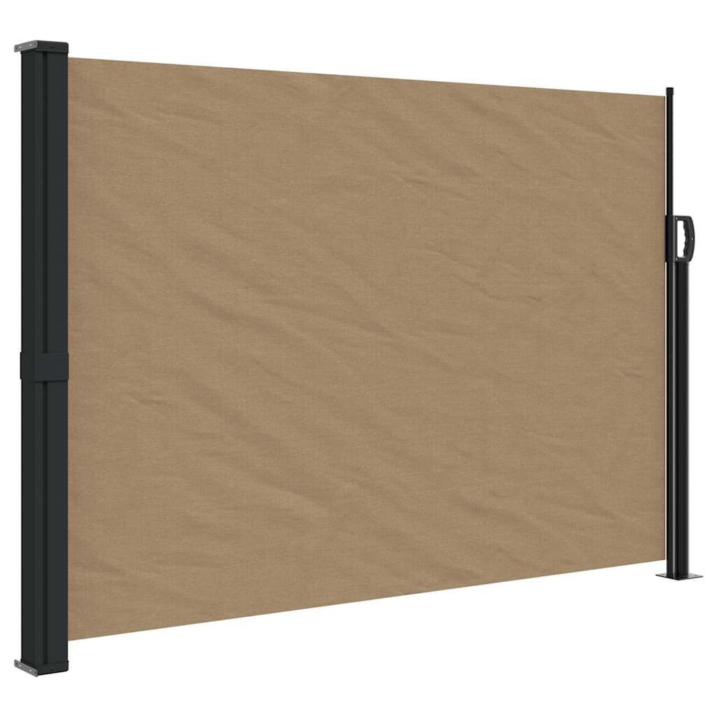 Paravent rétractable taupe 140x500 cm - Jusqu'à 34% de remise