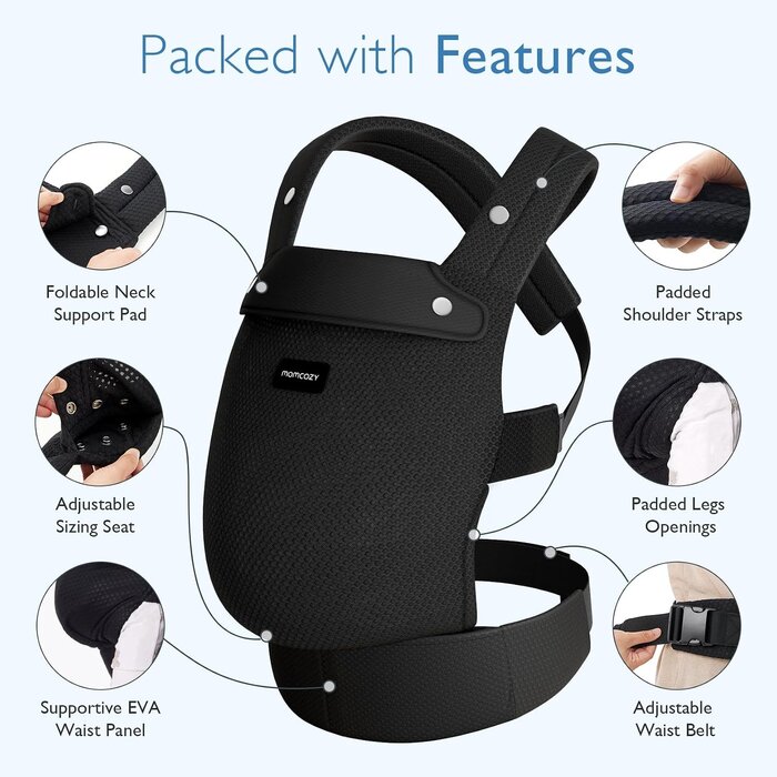 Porte-bébé ergonomique respirant - Jusqu'à 20 kg - Jusqu'à -33%