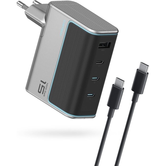 Chargeur rapide 140W 4 ports USB-C/A - Jusqu'à 29% de réduction
