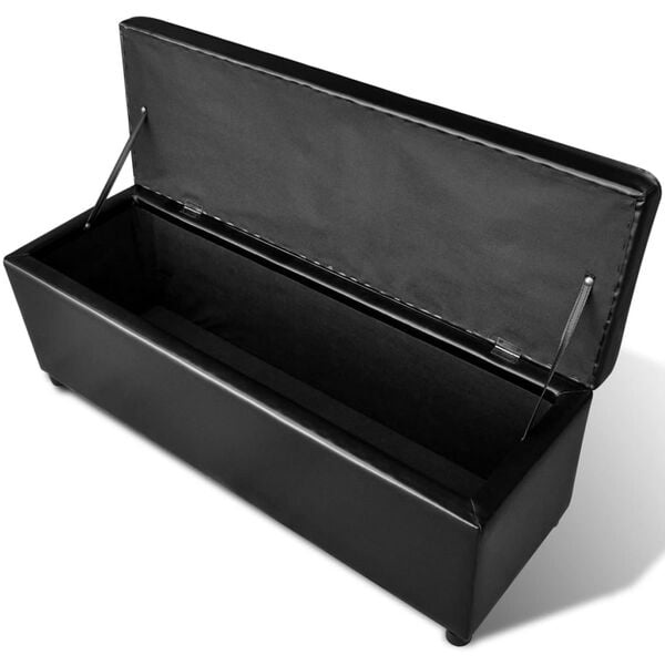 Banc de rangement noir 116cm - Jusqu'à 35% de réduction