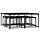 Ensemble de 5 tables gigognes modulables en bois noir - Jusqu'à -57%