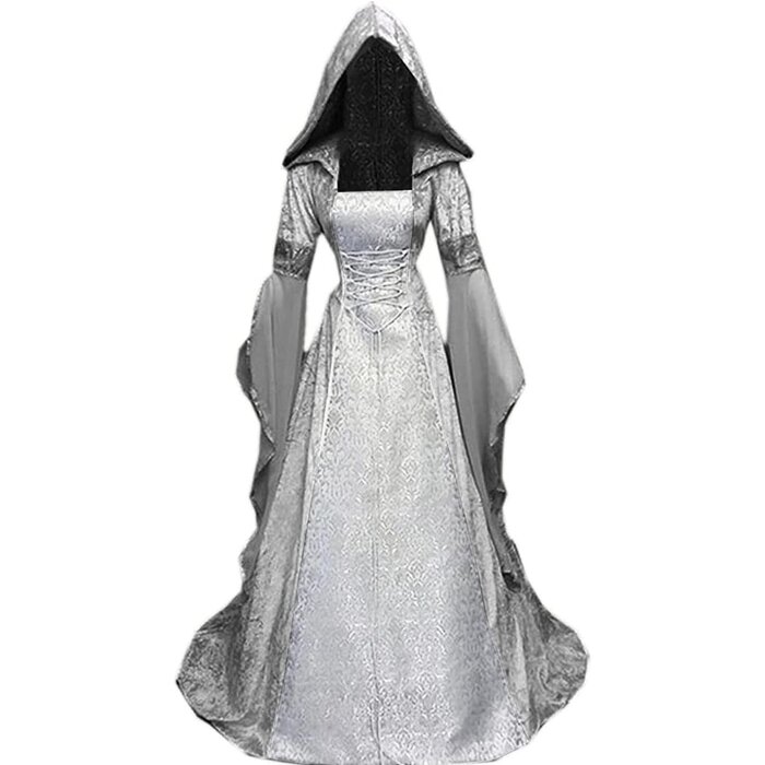 Robe médiévale en velours - Costume gothique à capuche - Jusqu'à 33% de remise