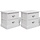 Lot de 2 tables de chevet style français - Blanc - Jusqu'à -34%