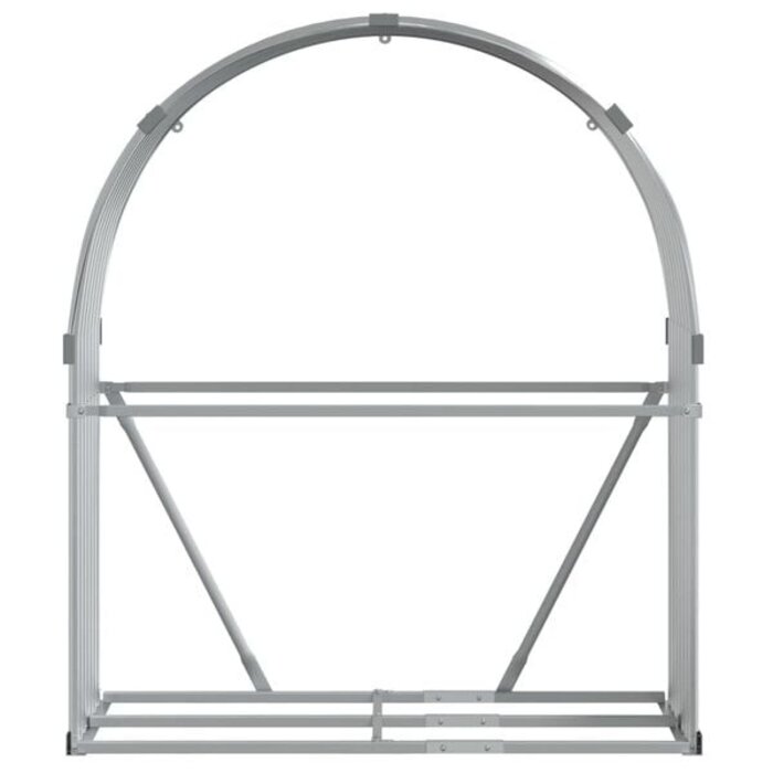 Abri pour bois de chauffage 120x45x140 cm en acier - Jusqu'à -32%