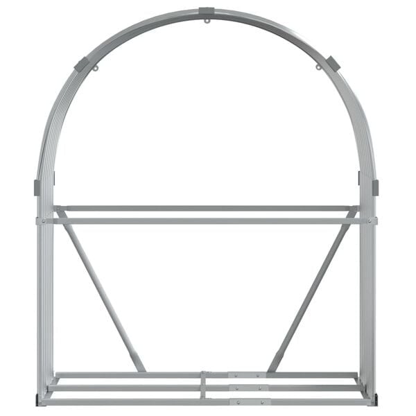 Abri pour bois de chauffage 120x45x140 cm en acier - Jusqu'à -32%