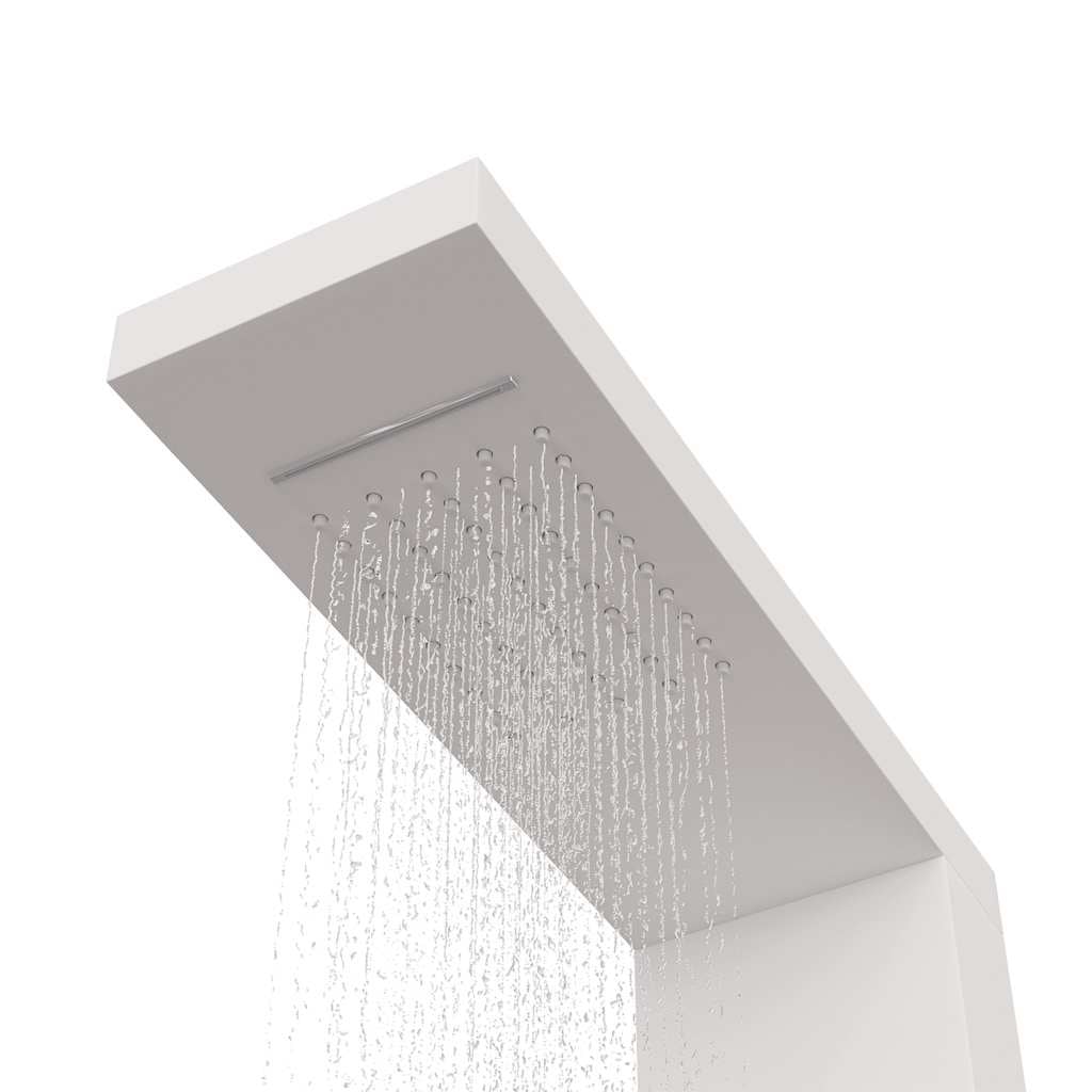 Panneau de douche multifonction aluminium blanc - Jusqu'à 35% de réduction