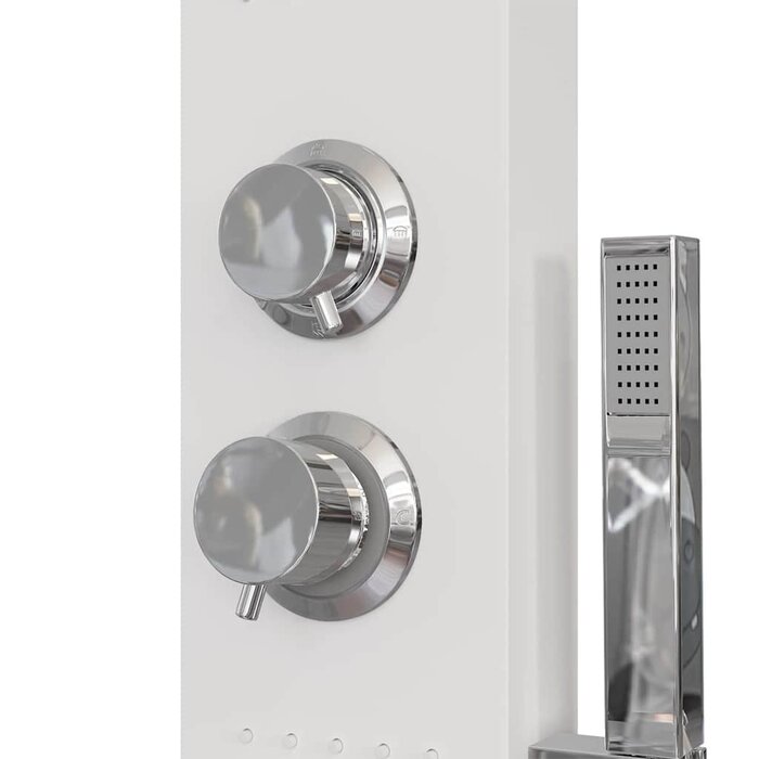 Panneau de douche multifonction aluminium blanc - Jusqu'à 35% de réduction