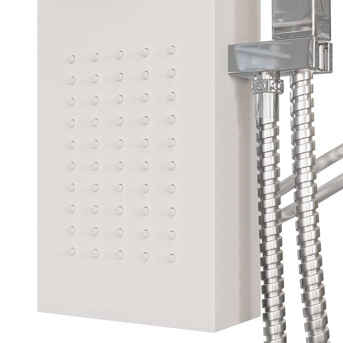 Panneau de douche multifonction aluminium blanc - Jusqu'à 35% de réduction