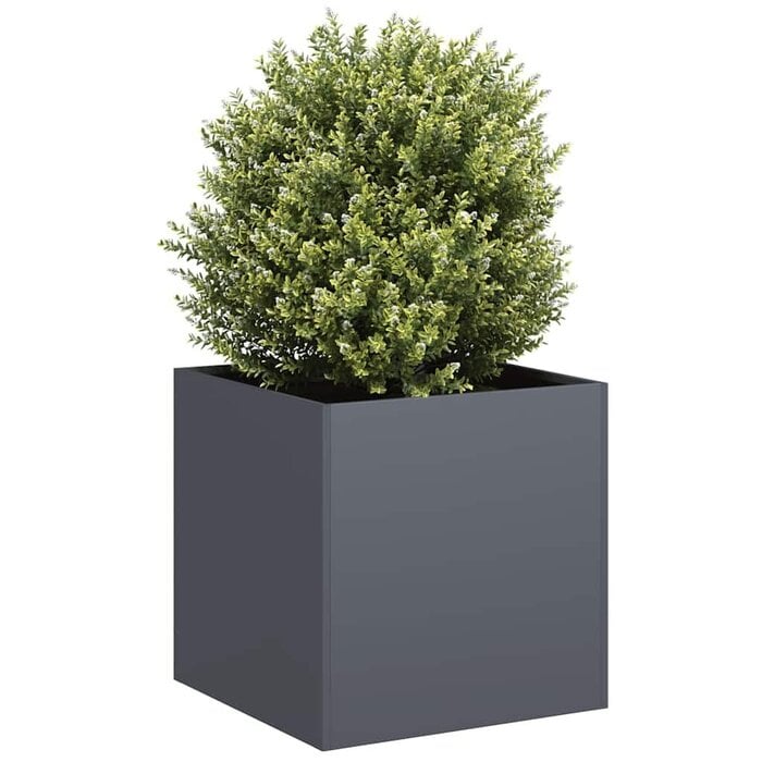 Jardinière carrée 40x40x40 cm acier anthracite - Jusqu'à 33% de réduction