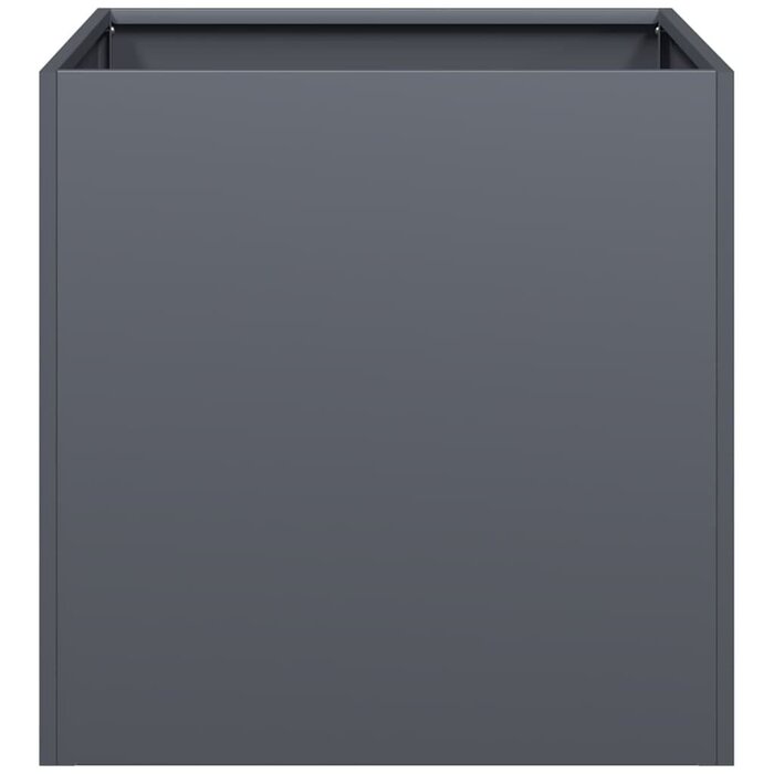 Jardinière carrée 40x40x40 cm acier anthracite - Jusqu'à 33% de réduction