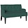 Banquette Chesterfield 2 places en velours vert - Jusqu'à -35% d'économie