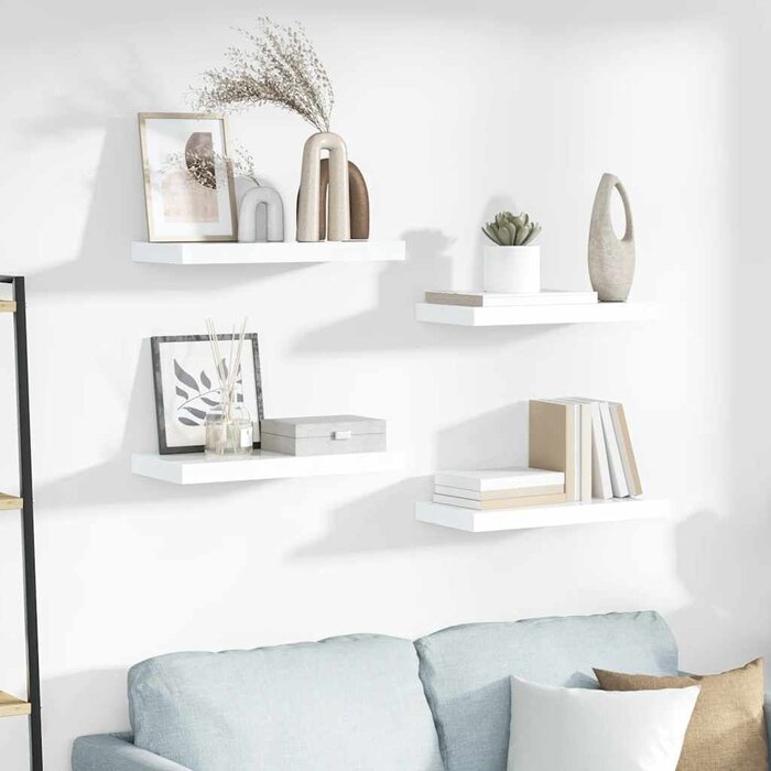 Vidaxl Étagère murale flottante blanche 50cm - Jusqu'à -57% sur l'outlet