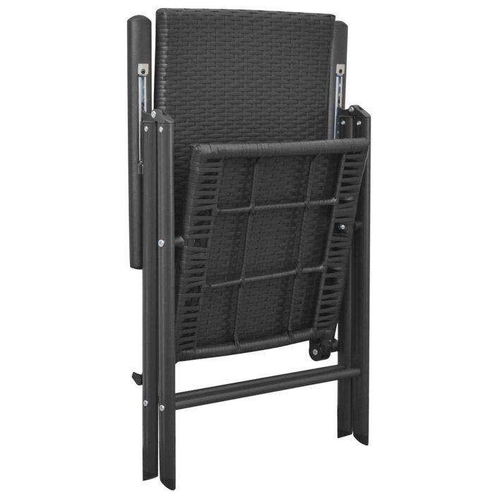 Lot de 2 chaises de jardin inclinables en rotin PE - Jusqu'à -34%