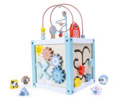 Ecotoys Cube d'activités éducatif en bois - Jusqu'à -67% sur votre achat