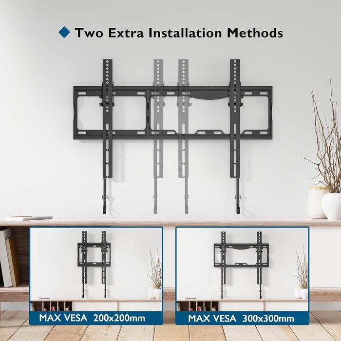 Support Mural TV Inclinable 17-86" Jusqu'à 75kg - Remisé jusqu'à 32%