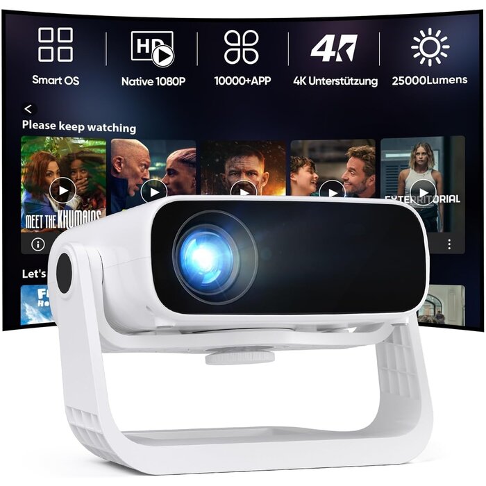 Projecteur Intelligent Full HD 1080p - Android 11 - Jusqu'à 35% de remise