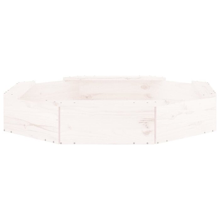 Bac à sable octogonal avec bancs - Bois blanc - Jusqu'à -33%