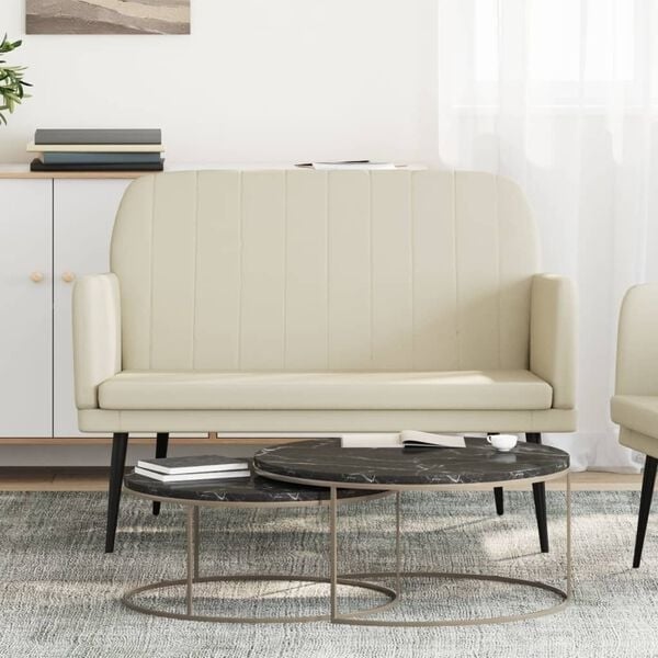 Banquette Crème 107x80x81 cm - Similicuir - Jusqu'à -34% en Outlet