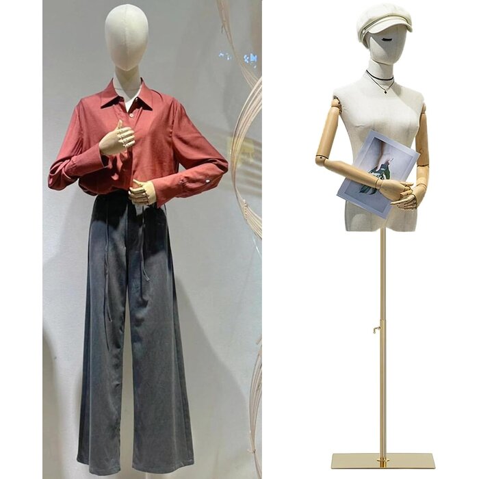 Mannequin femme articulé noir réglable - Jusqu'à -35% sur nos modèles