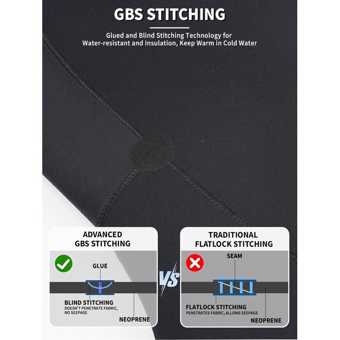 Combinaison de plongée néoprène 5mm - Protection thermique - Jusqu'à -30%