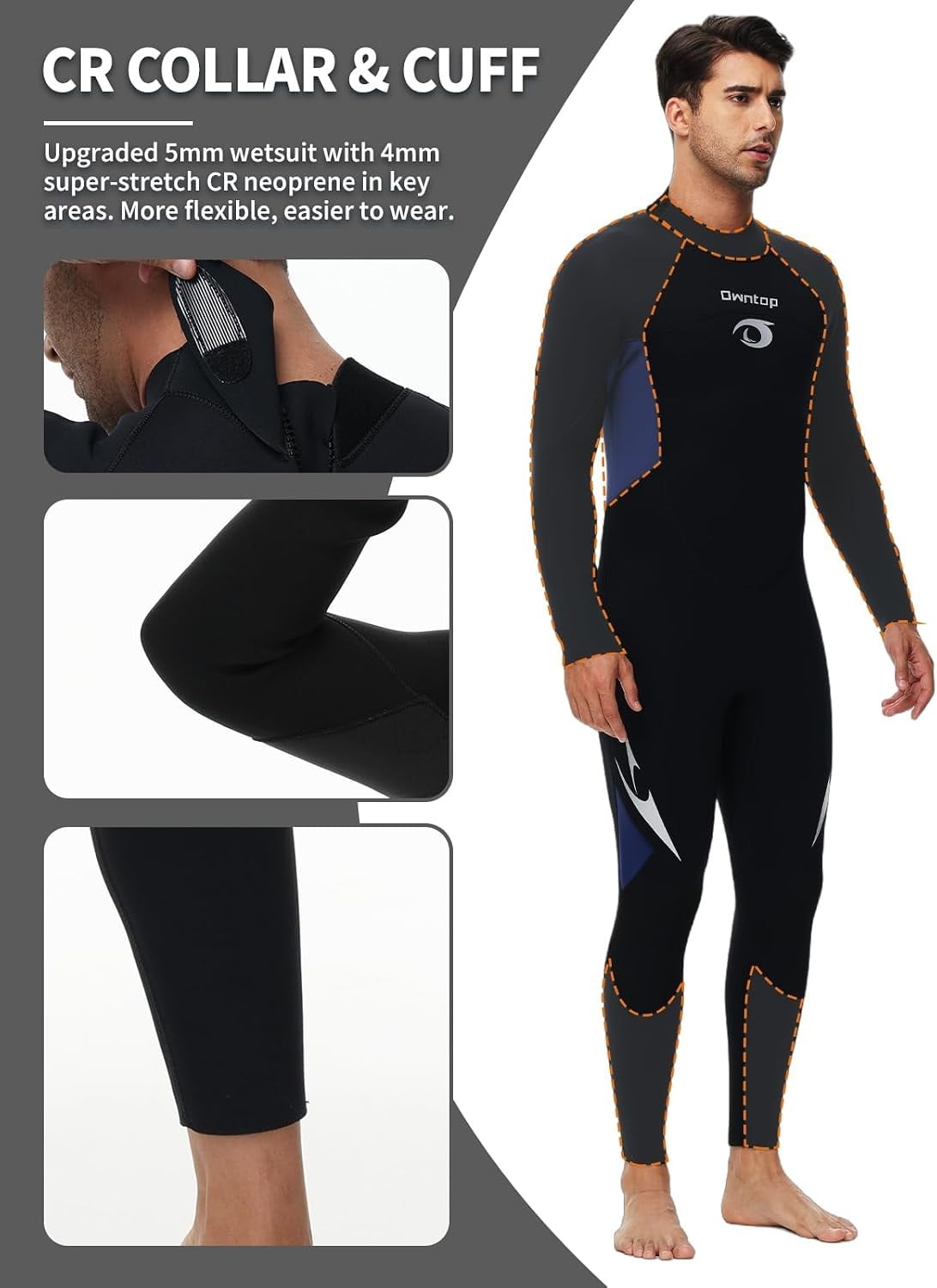 Combinaison de plongée néoprène 5mm - Protection thermique - Jusqu'à -30%