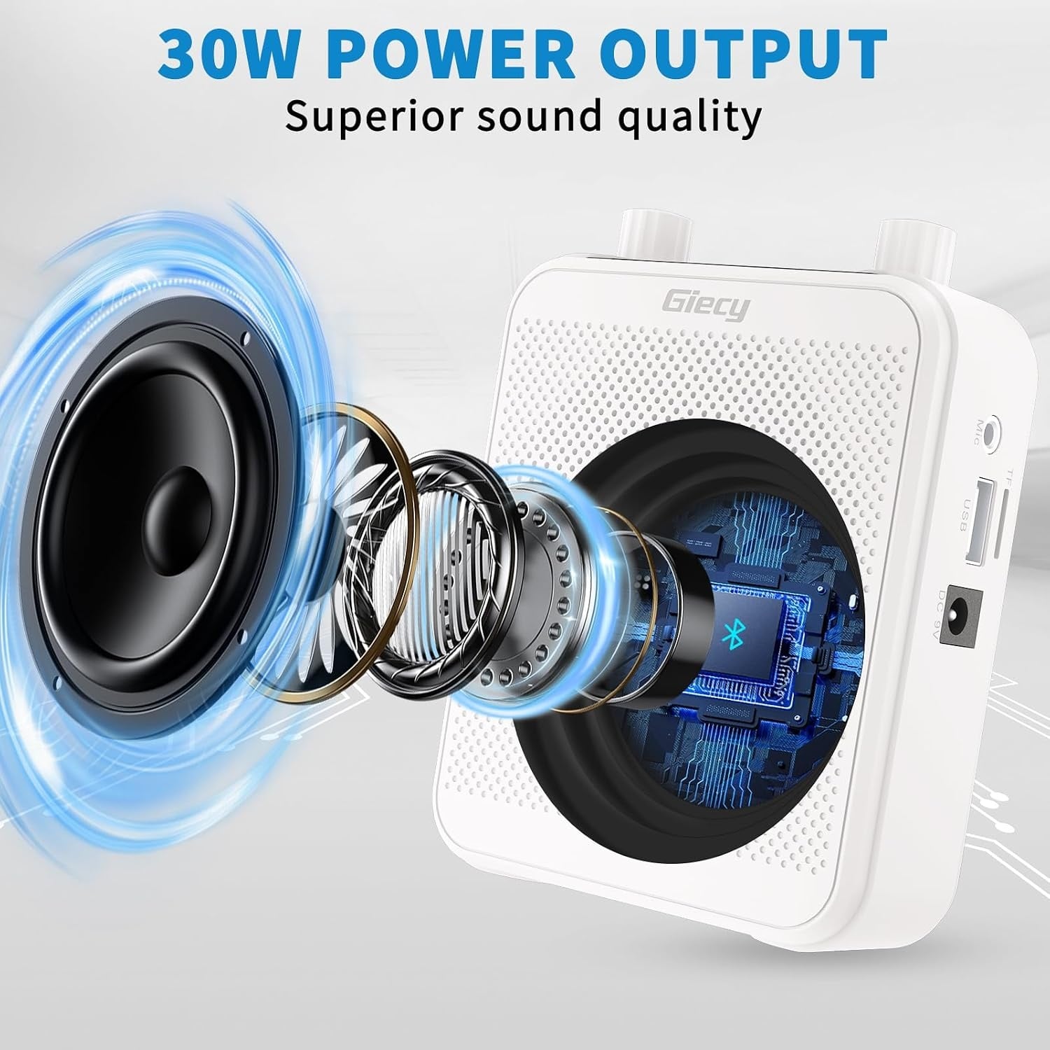 Amplificateur de voix portable 30W - Jusqu'à 33% de remise